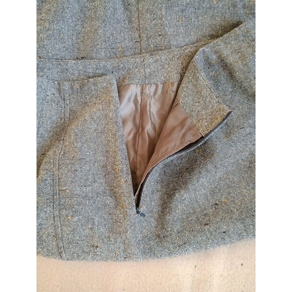 Size 12 Field Guide Wrap Wool blend Skirt Winter Embroidered Fringe Side Zipper - Picture 10 of 10